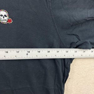 Robert Graham Poloshirt Herren XL Black Skull Rose Supima Baumwolle Classic Fit Bild 8