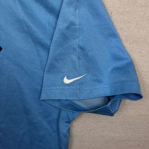 Vintage Nike UNC Tar Heels Basketball Jersey Shirt XXL Light Blue Quarter Zip image 3