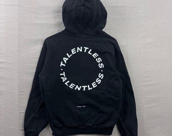 Sweat à capuche avec logo graphique Talentless petit pull streetwear noir pour hommes