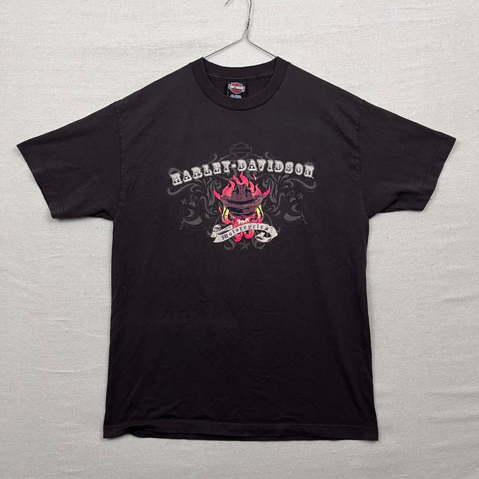 ハーレーダビッドソン モーターサイクル Tシャツ ブラック 