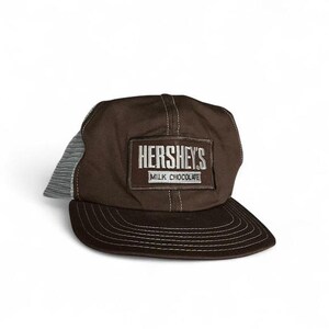 Vintage Hershey's Milk Chocolate Brown Mesh Snapback Trucker Cap