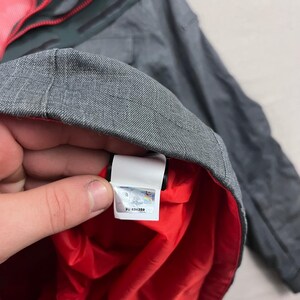 The North Face HyVent Ski Jacket Men Large Charcoal Grey Hooded Waterproof Shell image 9