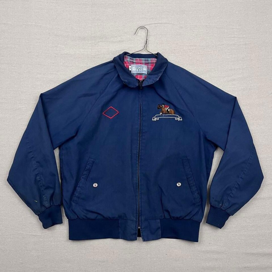 Vintage King Louie Pro Fit Embroidered Equstrian Flannel Lined