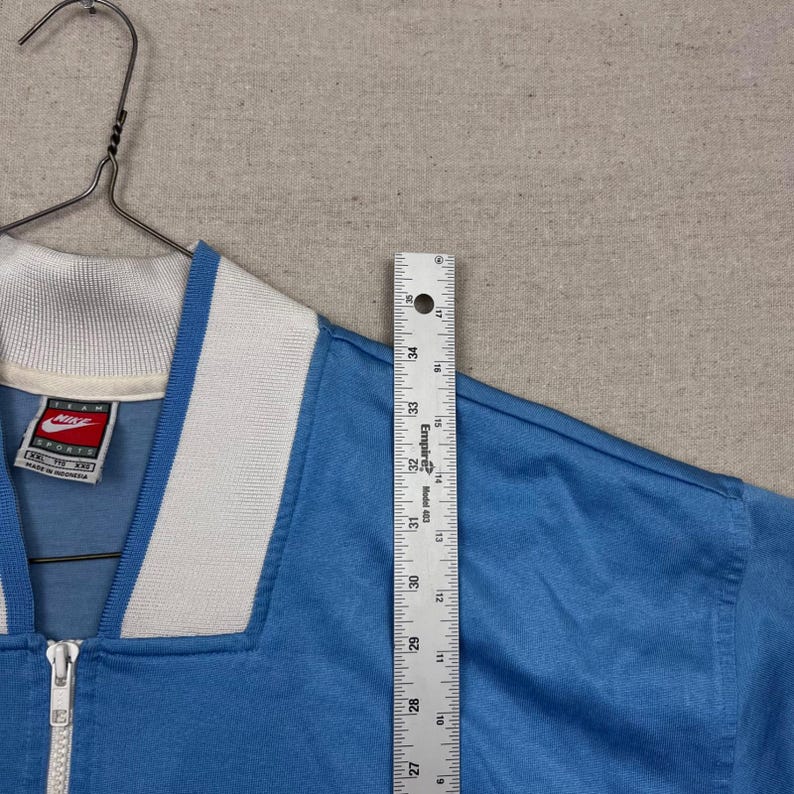 Vintage Nike UNC Tar Heels Basketball Jersey Shirt XXL Light Blue Quarter Zip image 9