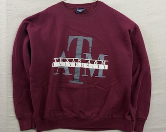 JanSport Texas A&M University Sweatshirt Mens XL Maroon Vintage Graphic Pullover