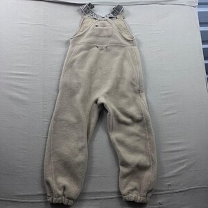 FP Movement Hit The Slopes overall dames kleine beige fleece sherpa slabbetjes afbeelding 2