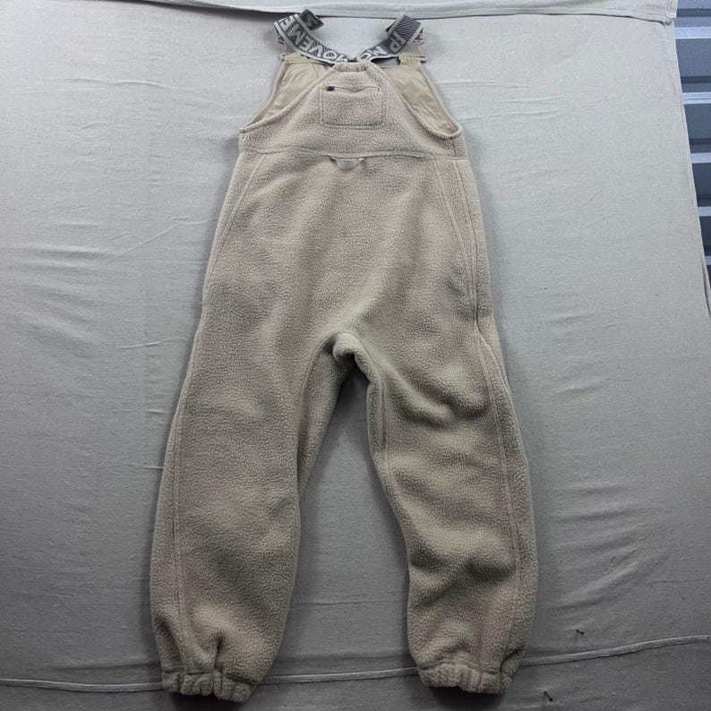 FP Movement Hit The Slopes overall dames kleine beige fleece sherpa slabbetjes afbeelding 2