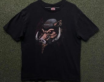 ハーレーダビッドソン シャツ バイカー Tシャツ トップ 80年代