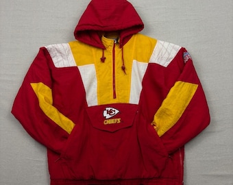 Vintage 90s Starter Kansas City Chiefs NFL Pro Line Pullover Puffer Jacket