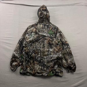 Frogg Toggs Rain Jacket Men Medium Camo Realtree Edge Hooded Packable Waterproof image 2