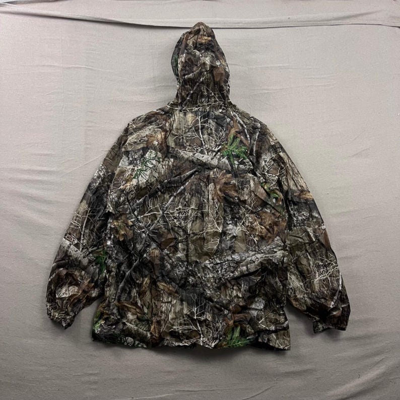 Frogg Toggs Rain Jacket Men Medium Camo Realtree Edge Hooded Packable Waterproof image 2