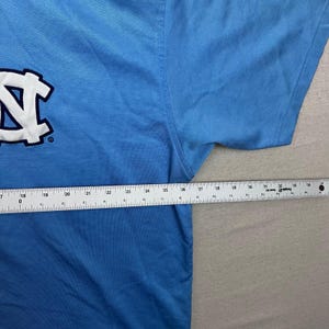 Vintage Nike UNC Tar Heels Basketball Jersey Shirt XXL Light Blue Quarter Zip image 8