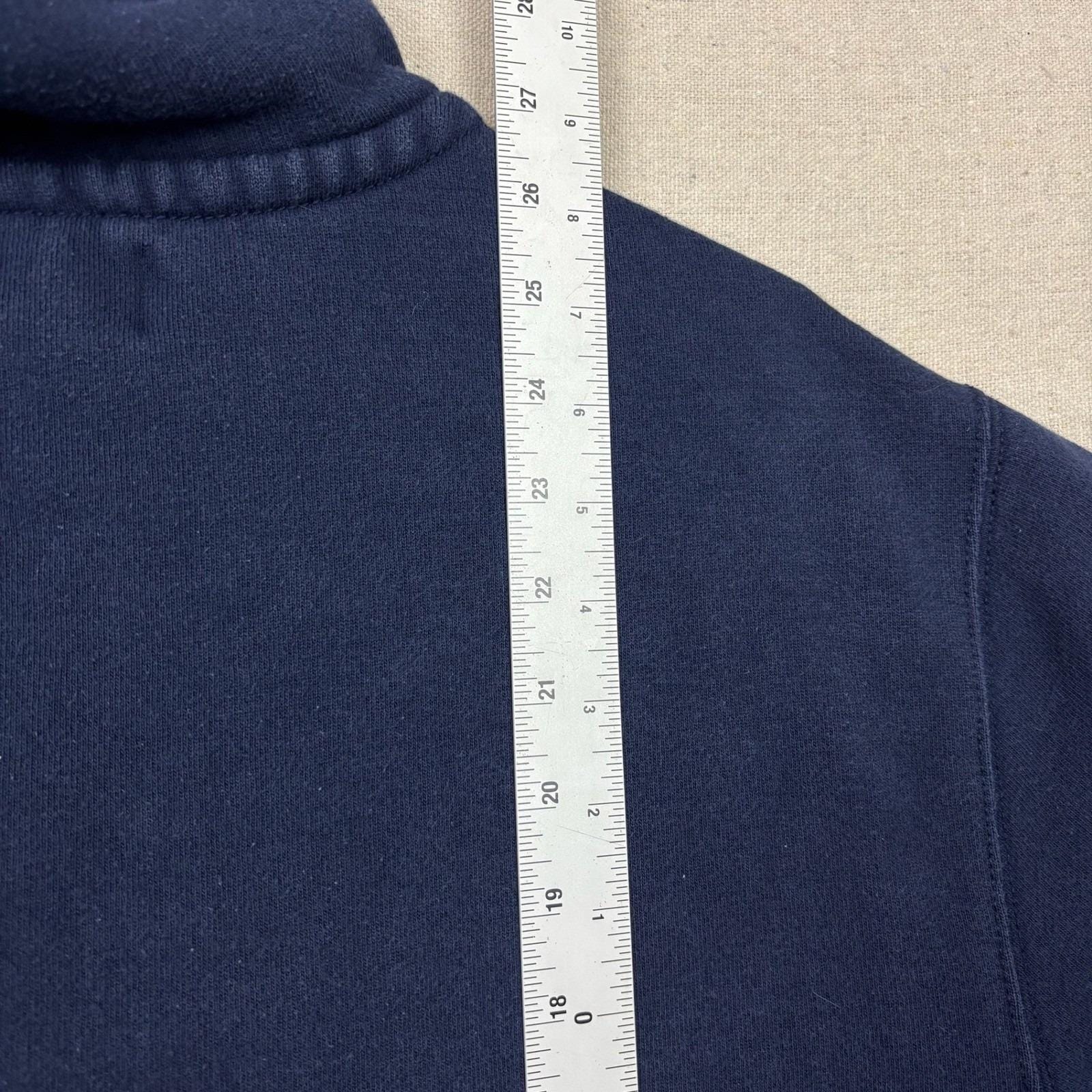 Polo Ralph Lauren Full Zip Thermal Lined Hoodie Navy Blue Yellow