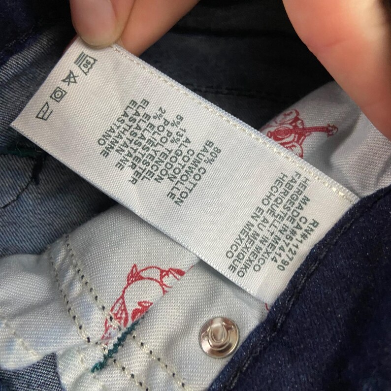 True Religion Halle Super Skinny Jeans Women 27 Dark Blue Flap Pocket Distressed image 7