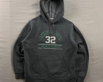 Aeropostale Hoodie Herren M Grau Sportlich Dept 32 Aero Varsity Pullover Sweatshirt