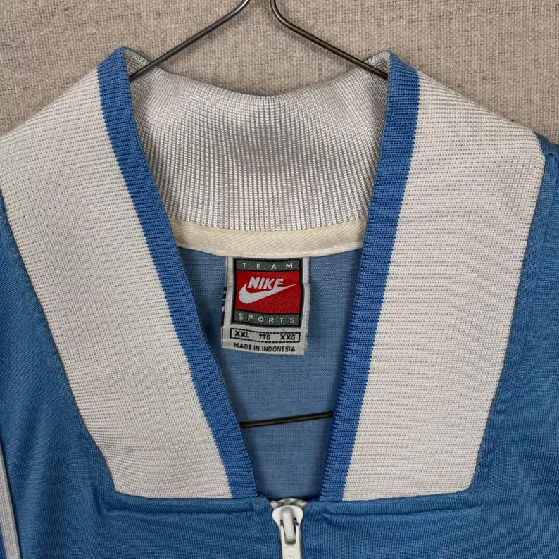 Vintage Nike UNC Tar Heels Basketball Jersey Shirt XXL Light Blue Quarter Zip image 5