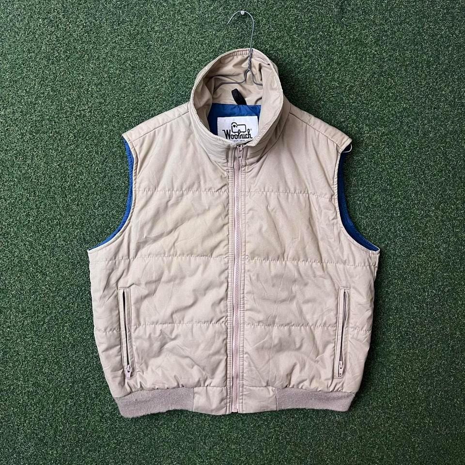 ヴィンテージ 80年代 ウールリッチ フルジップアップ 断熱 クリーム