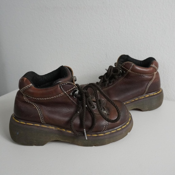 Dr. Martens, Vintage 90s Dr. Martens 8542 Ankle Boots Women 6 Brown Chunky Platform