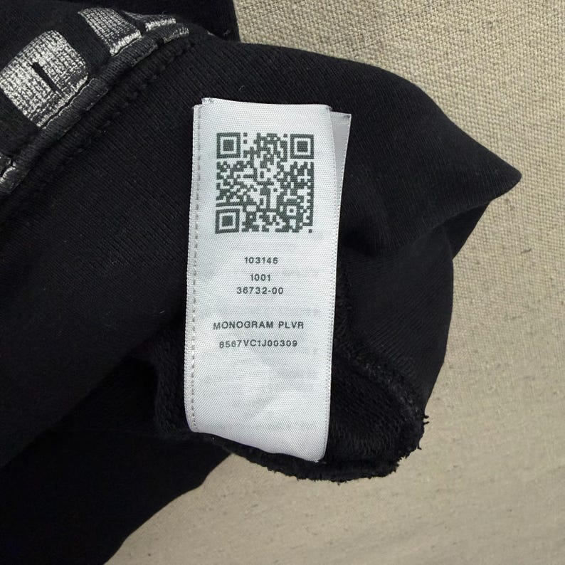 True Religion Hoodie Mens Large Olive Black Monogram Pullover Sweatshirt Logo image 5