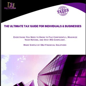 Tax guide,Tax tips,Tax help, How to do taxes, Tax return help, finance eBook, Beginner tax guide,First-time tax filer, Understand taxes