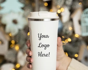 Personalized Leak-Proof Coffee Travel Mug: Custom Stainless Steel Tumbler