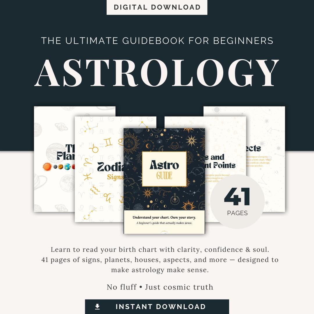 Astrology Guide for Beginners PDF | Birth Chart Workbook | Learn the ...