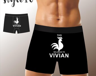 Personalized Boxers for Men/Husband/Boyfriend, Anniversary/Birthday/Wedding Gifts for Him, Custom Mens Boxer Briefs, Funny Mens Underwear
