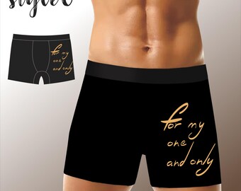 Personalized Boxers for Him, Anniversary/Birthday/Wedding Gifts for Men/Husband/Boyfriend, Custom Mens Underwear, Funny Mens Boxer Briefs