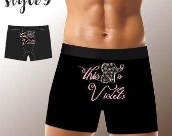 Personalized Boxers for Men/Husband/Boyfriend, Anniversary/Birthday/Wedding Gifts for Him, Custom Mens Boxer Briefs, Funny Mens Underwear