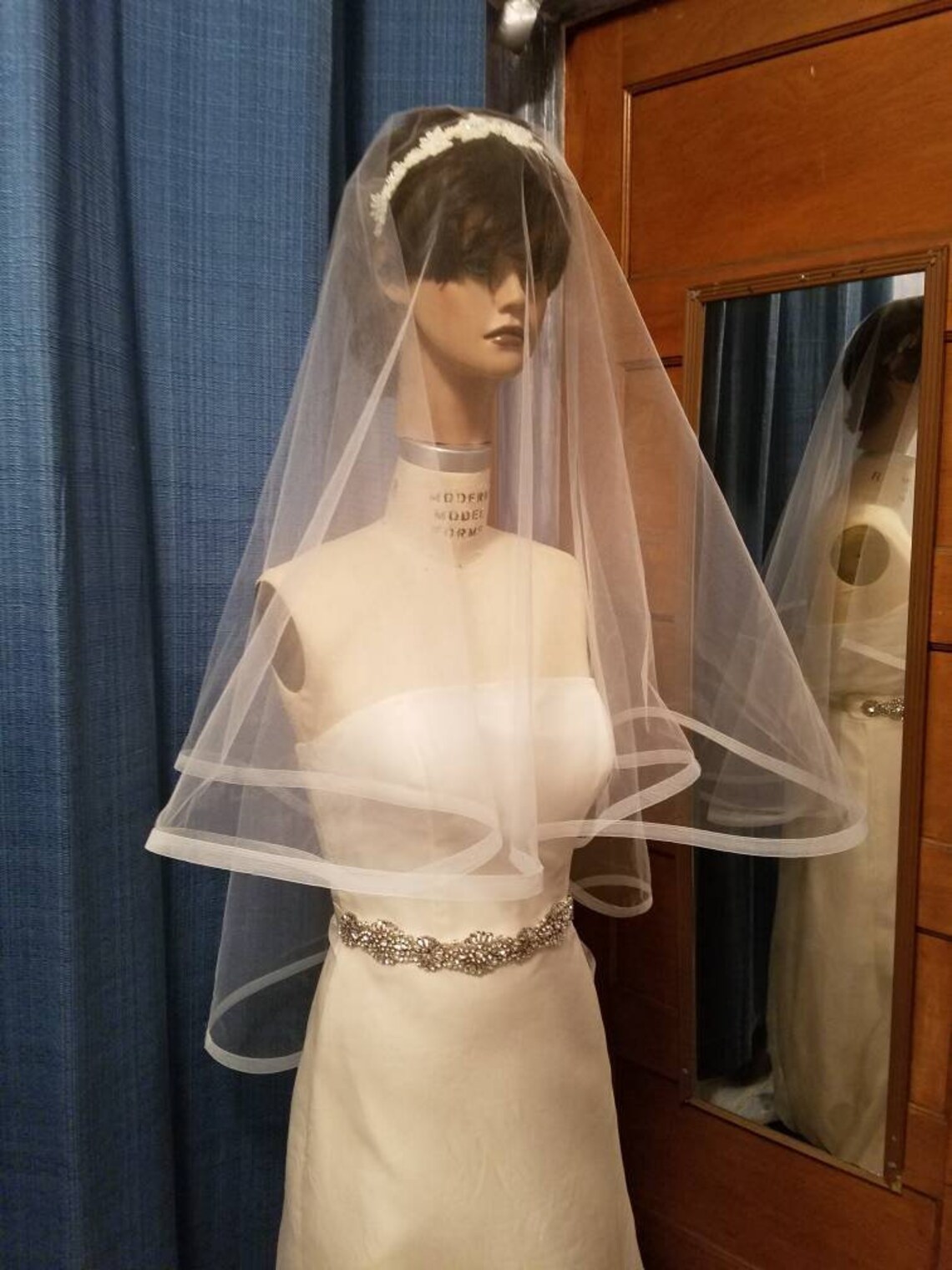 horsehair edge cathedral veil