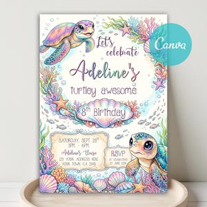 Sea Turtle Birthday,
invitation template,
sea party invite,
mermaid invitation,
Rainbow Sea Turtle,
sea animal birthday,
girls turtle party,
Ocean Party,
Under the sea invite,
Under The Sea Party,
onder the sea,
sea birthday party,
turtle invitation,
turtles invitation,
Ocean Turtle Party,
Mermaid theme party,
Mermaid tail invite,
sea editable invite,
Mermaid birthday,
Pink mermaid invite,
Girl mermaid invite,
nautical invitation,
sea turtle,
Sea Turtle Party,
pool birthday party,
Splish splash