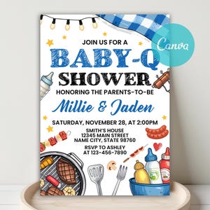 invitation template,
outdoor baby brunch,
baby shower,
unisex baby-q invite,
girl baby shower,
barbeque baby shower,
Baby Shower Theme,
Bbq baby shower,
baby shower invite,
ranch baby shower,
Instant Download,
backyard baby shower,
Couples Shower,
BBQ Shower,
bbq party invite,
Baby Q,
printable bbq invite,
bbq baby sprinkle, Baby-Q Baby Shower Invitation, Unisex Backyard Couples Baby Sprinkle, Coed BBQ Baby Shower Invite, BBQ Baby Shower Party Invite, Editable Canva Template