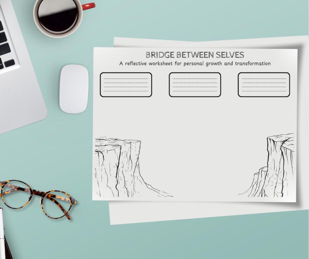 Art Therapy Worksheet, Bridge Between Selves (digital Download) - Etsy