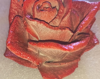 Rose figurine, unique rose figurine, rose decor, floral shelf decor, rose home decorations, concrete rose, gift for her, new home gift, Rose