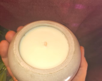 Colored Candle, Cute fall candles, Cactus flower and jade scented candle, concrete candle, luxury candle, vanilla scen, unique candle, gift