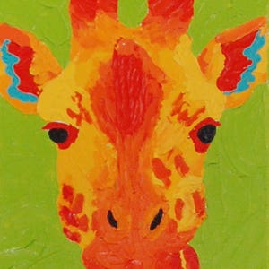 Tall Giraffe Painting