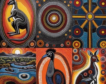 オーストラリアのアボリジニアート、デジタルドットスタイルアート