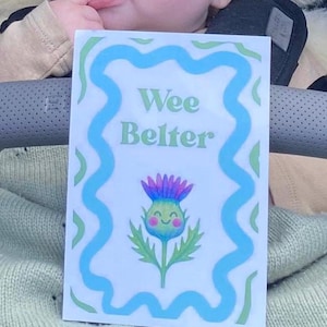 Cadeau écossais pour bébé - Cartes bébé étape importante
