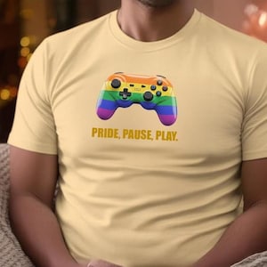 Gamer Gays T-Shirt | LGBT Pride Gaming Tee | Gaymers Rainbow Pride Shirt | LGBTQ+ Gamer Gift | Inclusive Video Game Apparel