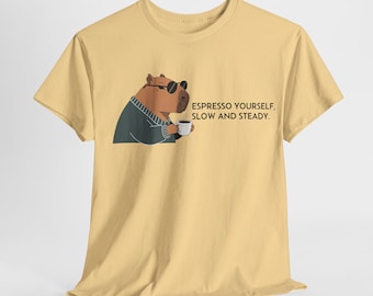 Cute Capybara Art Tee | Aesthetic Animal T-Shirt for Capybara Lovers | Unique Capybara Design | Creative Graphic Tee | Gift for Animal Fans