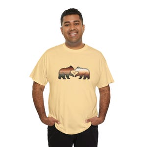 Pastel Rainbow Bear Paw Pride T-Shirt - LGBTQ+ Gay Bear Apparel