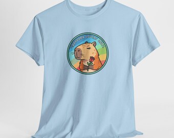 Cute Capybara Art Tee | Aesthetic Animal T-Shirt for Capybara Lovers | Capybara Lovers Design | Creative Graphic Tee | Gift for Animal Fans