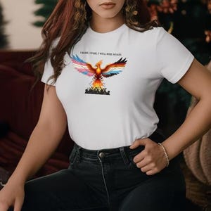 Transgender Pride T-Shirt: Rising Phoenix LGBTQ+ Art Tee