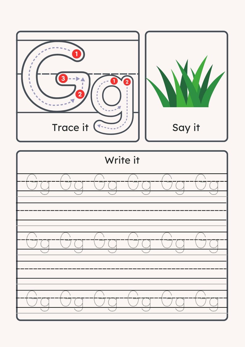 Alphabet Workbook - Etsy