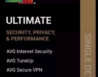 AVG Ultimate 2026 – 1 års skydd | 1 enhet – global aktivering