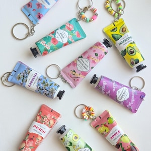 Scented Hand Cream Keychain: Portable Moisturizer, Backpack Accessory