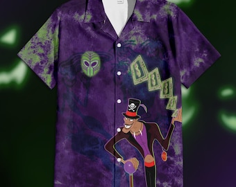 Dr. Facilier Disney Villains Hawaiian Shirt, Disney Princess and the Frog Button Up Shirt, Dr. Facilier Shirt, Disney Trip Shirt Gifts