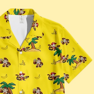nintendo dress shirt OppoSuits Men's Short-Sleeve Super Mario Icons Graphic Shirt - Blue