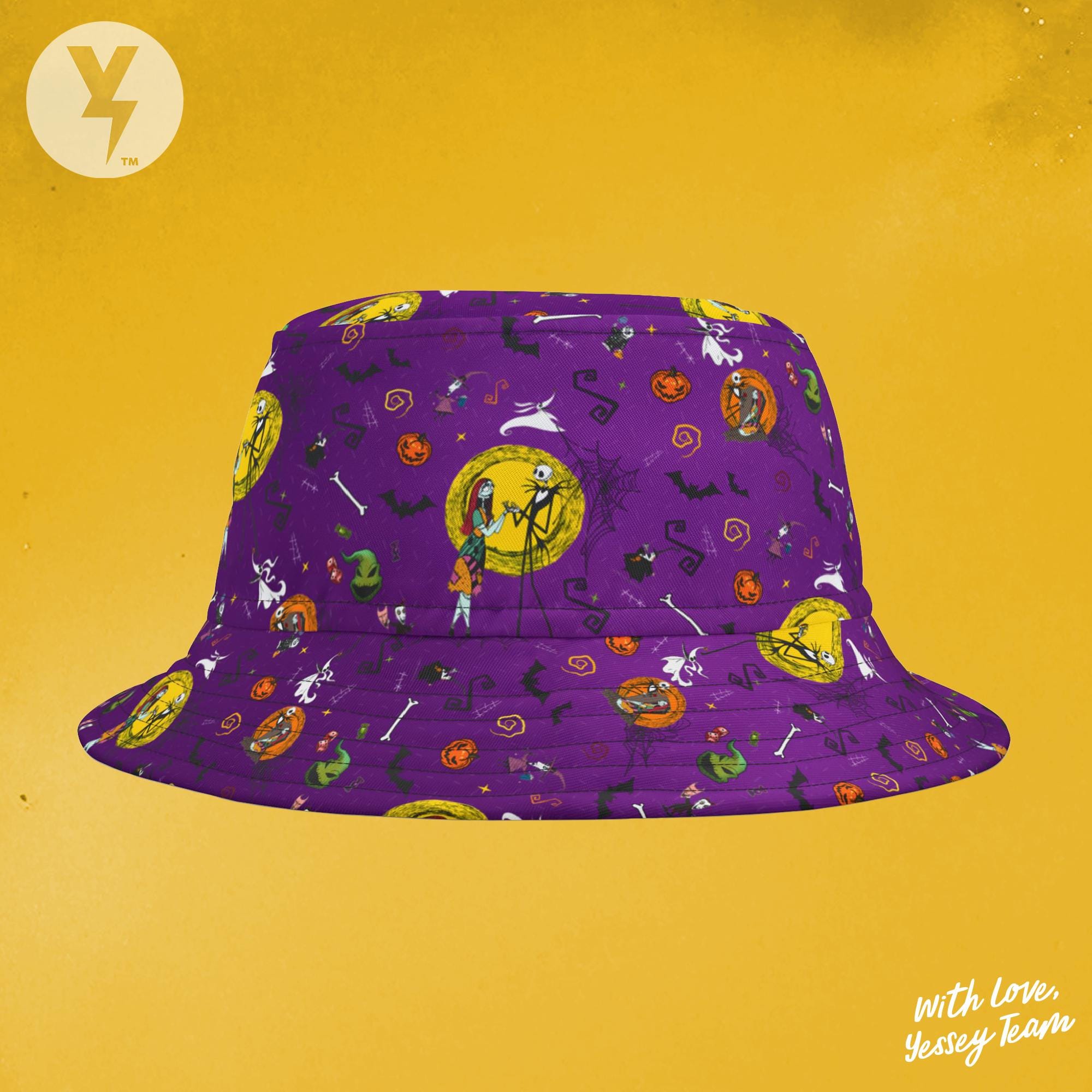 Jack Skellington and Sally Bucket Hat, Disney Halloween  display picture 1