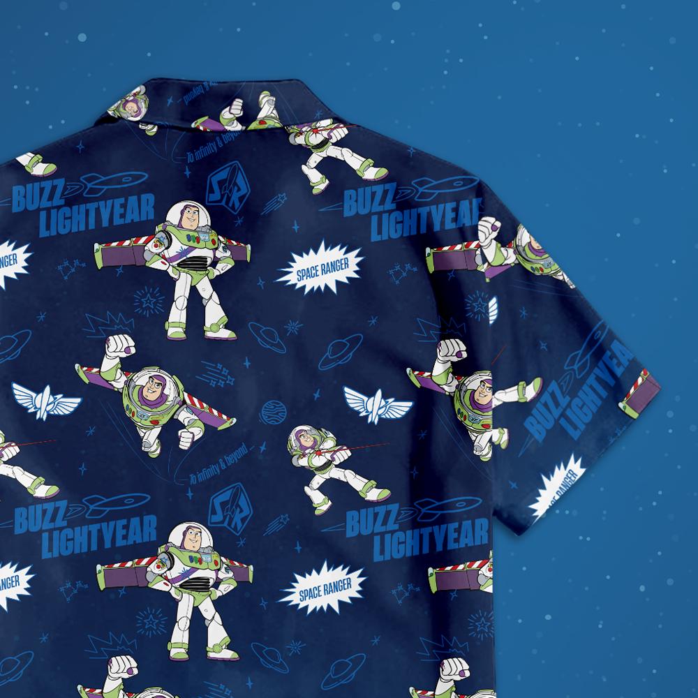 Buzz Lightyear Space Ranger Hawaiian Shirt, Disney Pixar Toy Story